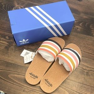 Adidas slides Adilette Cork size 9